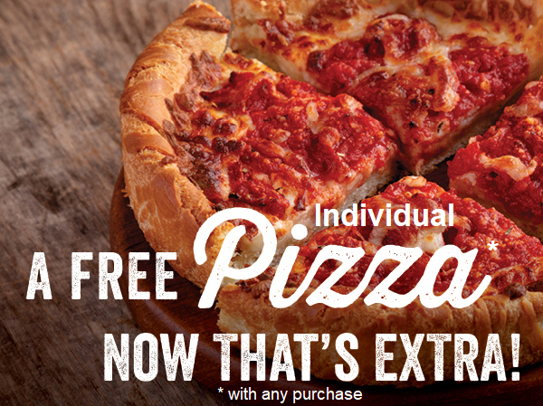 Come in for your free pizza!